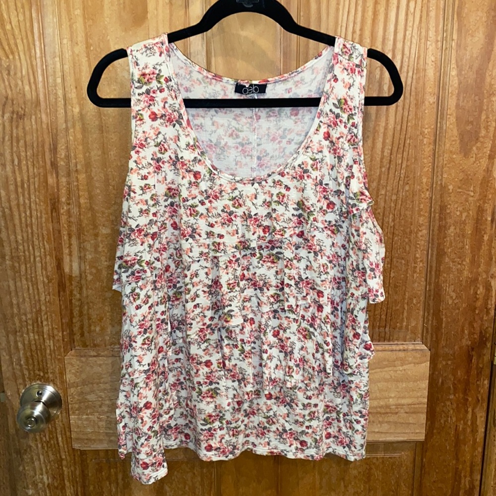 Floral Ruffle Tank